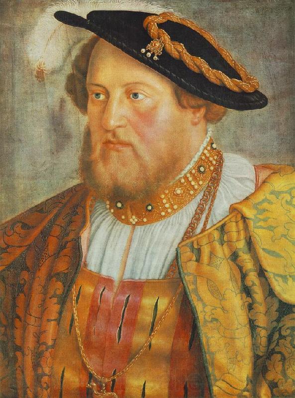 BEHAM, Barthel Portrait of Ottheinrich, Prince of Pfalz Germany oil painting art